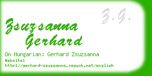 zsuzsanna gerhard business card